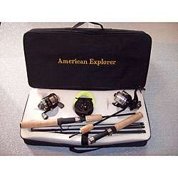 Travel Kit Rods and Reels Deluxe 8 piece Set  