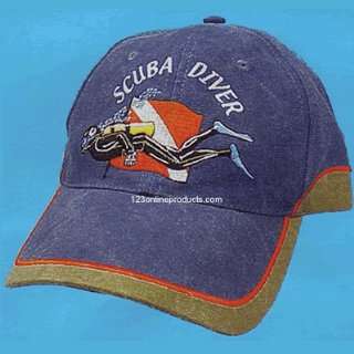  Scuba Diver Blue Denim Hat