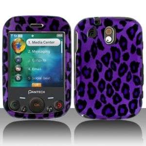 Purple Leopard Hard Case Cover for Pantech Jest TXT8040  