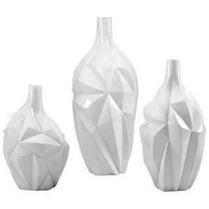  Cyan Design 05001 Large Glacier Gloss White Glaze Vase 