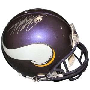  Adrian Peterson Autographed Helmet   Autographed NFL 