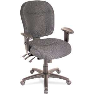 Alera WR42FB60B Wrigley Series Mid Back Multifunction Chair with Gray 