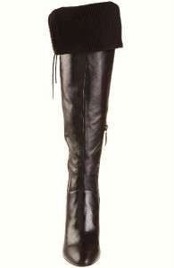   READING WOMENS BROWN LEATHER FOLDABLE OVER THE KNEE BOOTS $199  