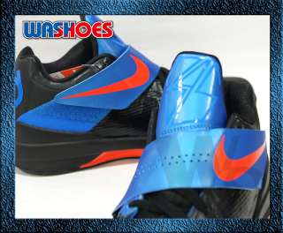 2011 Nike Zoom KD IV 4 X Black Blue Team Orange Noir US 7.5~12 pe kobe 