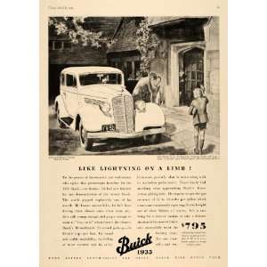  1935 Ad Buick General Motors Sedan Automobile Family 