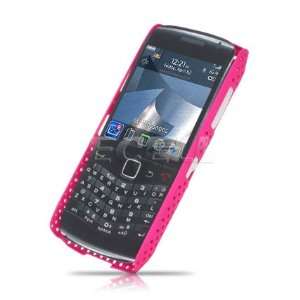  Ecell   HOT PINK MESH HARD CASE FOR BLACKBERRY PEARL 3G 