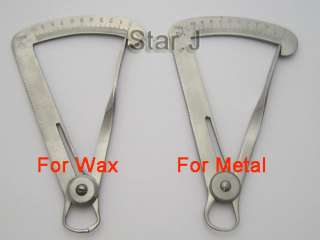 Wax Metal Dental Crown Gauge Caliper Dental Surgical  