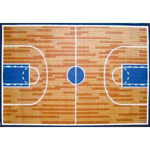 Basketball Court Rug   39 X 58 