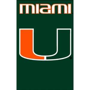   Miami Hurricanes 2 Sided XL Premium Banner Flag *SALE* Sports