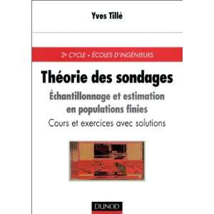  Théorie des sondages  Echantillonnage et estimation en 