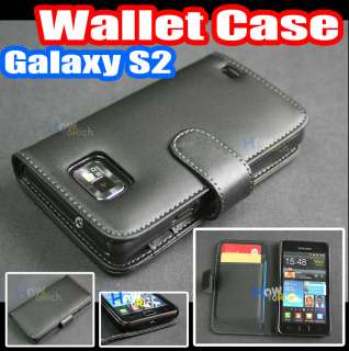   Leather Case Cover+Card Holder for Samsung Galaxy S2 S 2 ii i9100