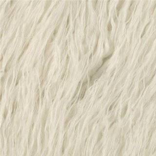  60 Wide Faux Fur Luxury Shag White Fabric By The Yard 