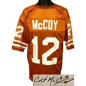  Colt McCoy signed Texas Longhorns Orange Custom Jersey 