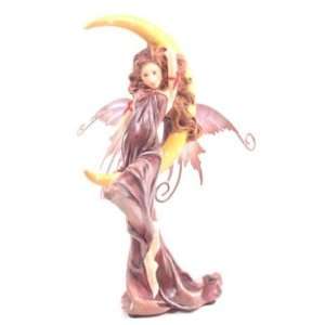  Dream Fairy with Cresent Moon Statue