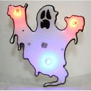  Halloween Ghost LED Flashing Light Pin 