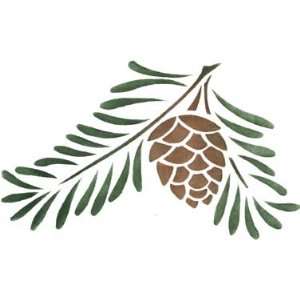  Pinecone Stencil Arts, Crafts & Sewing