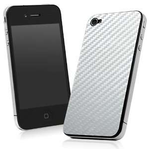  BoxWave Carbon Fiber iPhone 4 Skin (Metallic Silver) Cell 