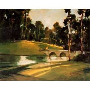  Ted Goerschner 30W by 24H  The 9th Tee CANVAS Edge #6 