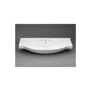  Ronbow Overhang Ceramic Sink Top With Three Faucet Holes 