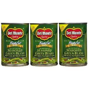 Del Monte Fresh Cut Seasoned Green Beans, 14.5 oz, 3 pk