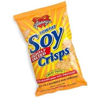 Glennys Low Fat Soy Crisps, Lightly Salted, 1.3 Ounce Bags (Pack of 