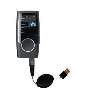  Retractable USB Cable for the Coby MP601 Video  Player 