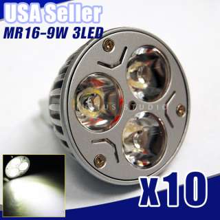 Dimmable MR16 Spot light Day White Led Light Bulb Lamp 12V 9W 