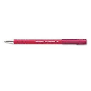   Ballpoint Stick Pen, Red Ink, Fine, Dozen PAP9670131