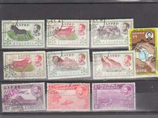 ETHIOPIA PRE 1980 MH/USED SELECTION(4)  