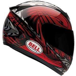  Bell Apex Edge Helmet   X Large/Red/Silver Automotive
