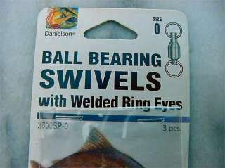 Size 0 Ball Bearing Swivels w/Welded Ring Eyes Nickel Swivels 2600SP 0 