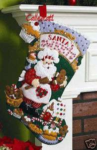   Sweet Shop ~ 18Felt Christmas Stocking Kit #86181, Gingerbread  