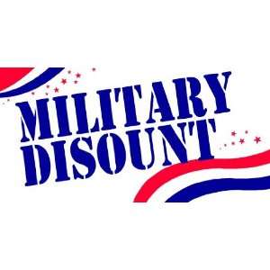  3x6 Vinyl Banner   Military Discount USA 