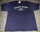 Vtg Toledo Storm Retro ECHL Hockey Shirt Large Walleye