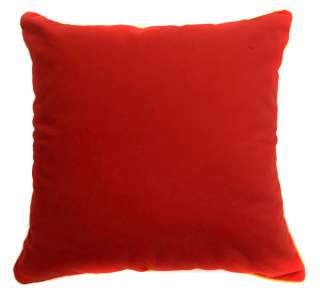 EM71 Deep Orange Plain Colour Velvet Cushion/Pillow/Throw Cover*Custom 