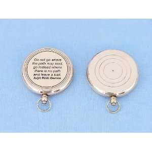  Brass Lensatic Emerson Poem Compass 3   Brass Compasses Pocket 