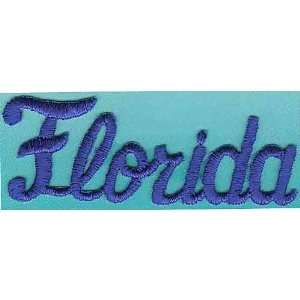  Florida Gators Blue Small Script Embroidered Iron on Logo 