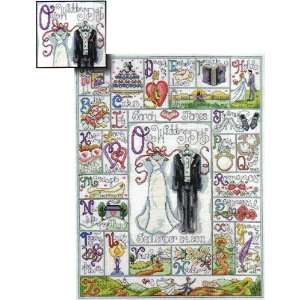  Counted Cross Stitch Kit Wedding ABC From Design Works 