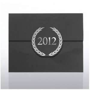  Foil Stamped Certificate Folder   Laurels   2012   Black 