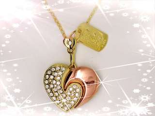 GB SWAROVSKI Crystal Heart Necklace Flash Drive usb  