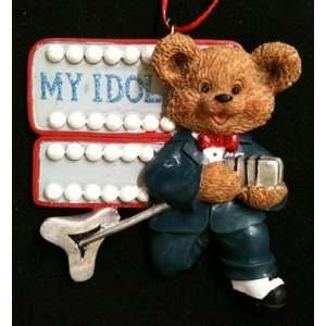 8071 American Idol Bear Personalized Christmas Ornament  
