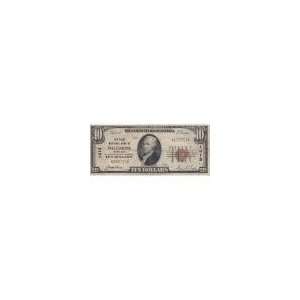  1929 $10 National Banknote, Baltimore, MD, Fine Toys 