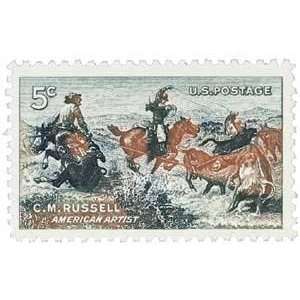   Charles M. Russell U. S. Postage Stamp Plate Block (4) Everything