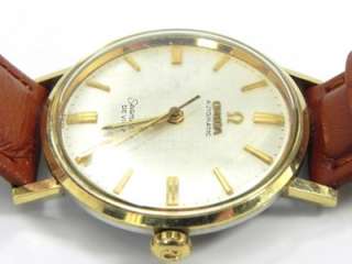Mens Automatic Omega Seamaster DeVille with Leather Band  