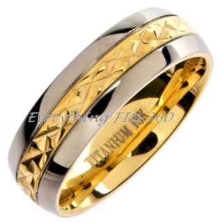   *Grade 5* Titanium Wedding Ring Band Comfort Fit 7mm Size 15  