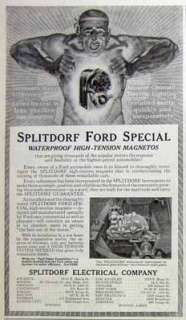   original, print advertising for Splitdorf Ford high tension magnetos