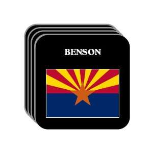 US State Flag   BENSON, Arizona (AZ) Set of 4 Mini Mousepad Coasters