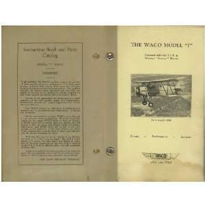  WACO Model F Aircraft Instruction Manual Sicuro 