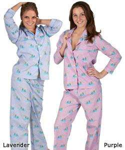 Womens Penguin Print Pajamas Set  
