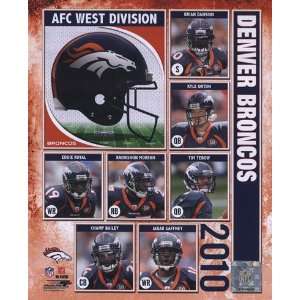 2010 Denver Broncos Team Composite Finest LAMINATED Print 